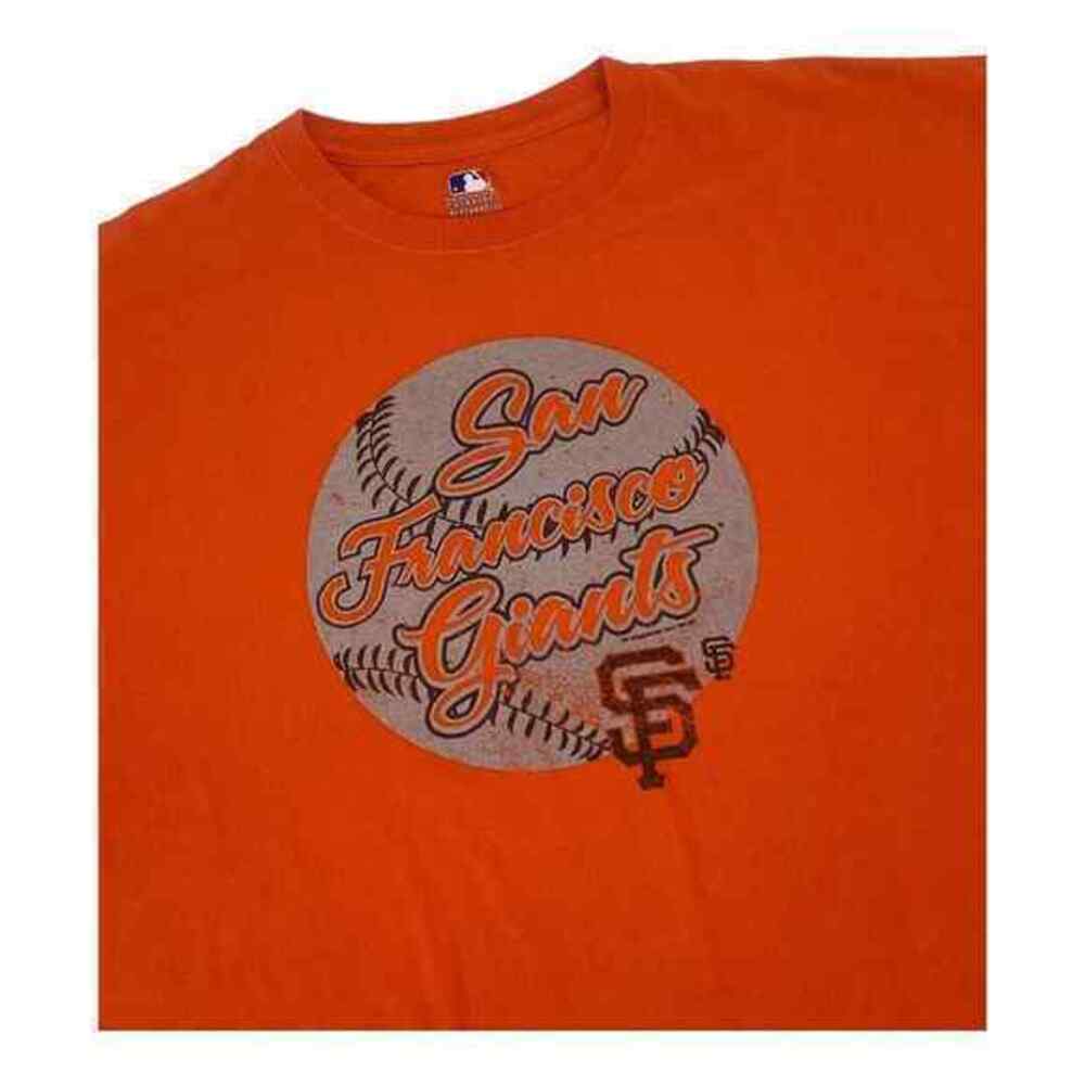 2 XL San Francisco Giants Orange Short Sleeve Cotton Tee Shirt Size 2XL - Picture 3 of 11